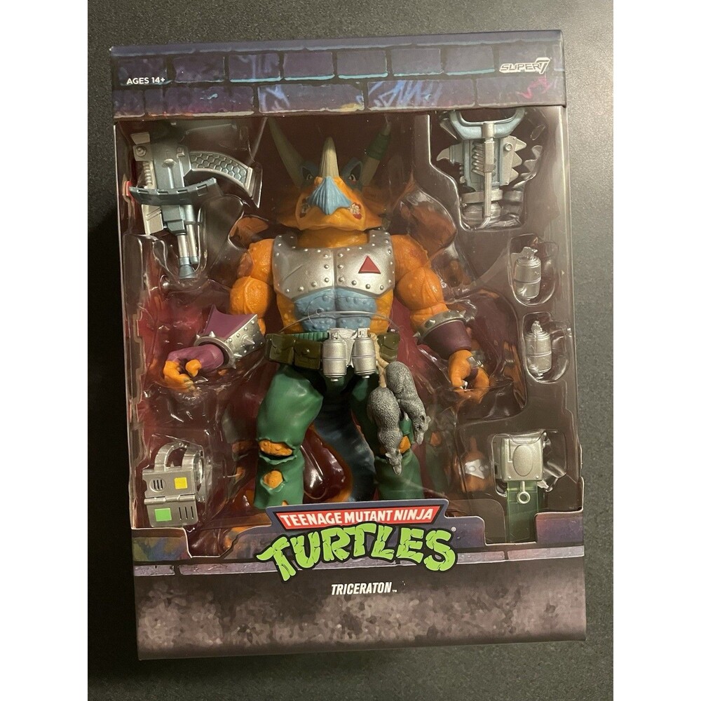 Super 7 Teenage Mutant Ninja Turtles Ultimates Triceraton 7" Action Figure NEW